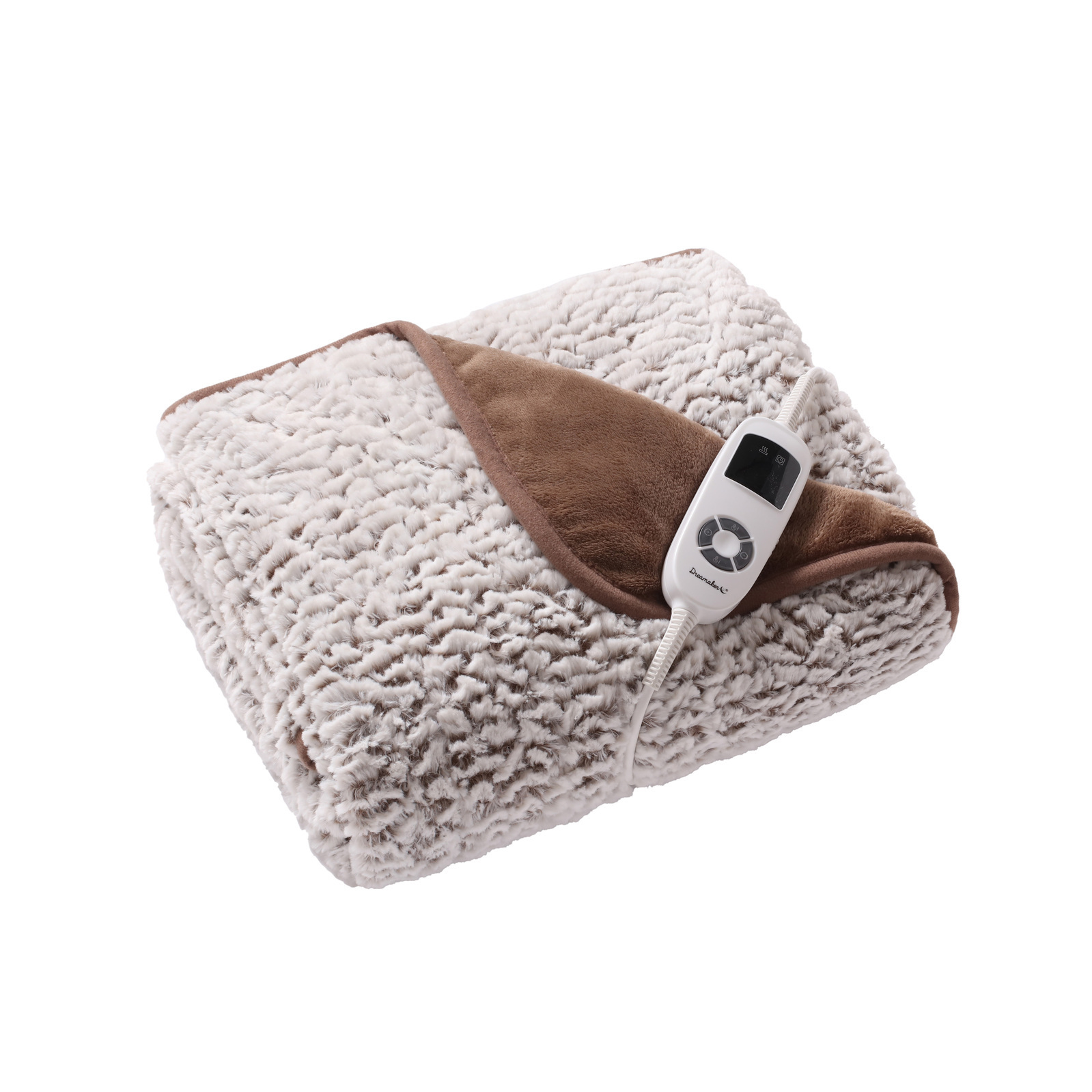 Dreamaker Washable Electric Heated Throw Rug Snuggle Blanket Fleece Faux Fur - Picture 125 of 156