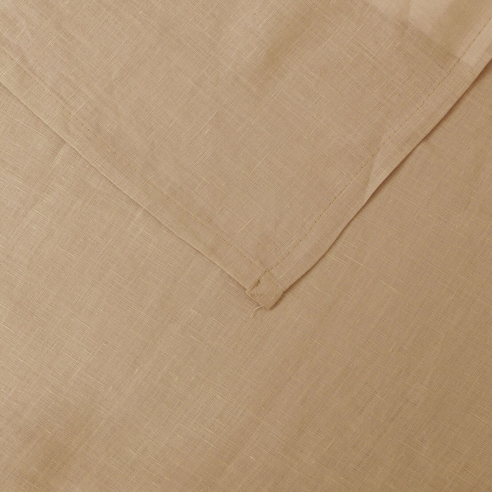 Natural Linen Sheet Set Quilt Cover Set Duvet Doona Single Double Queen King - Picture 21 of 63