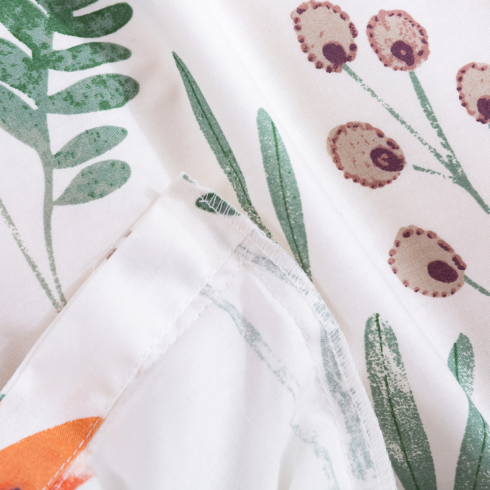 Dreamaker 100% Cotton Sateen Quilt Cover Set Daisy Print Single - Picture 30 of 30