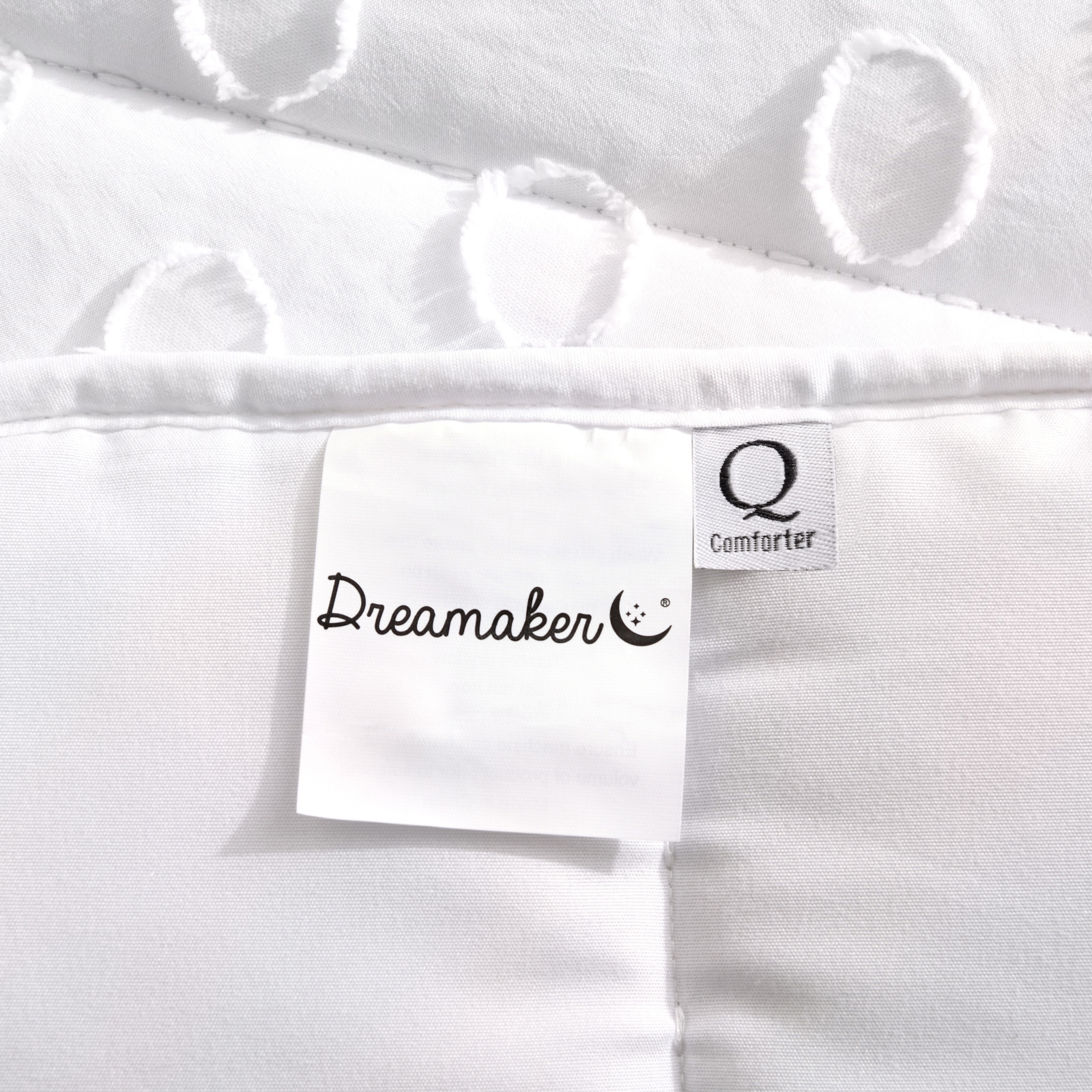 Dreamaker Haven Spot 6 Piece Comforter Set White - Picture 28 of 40