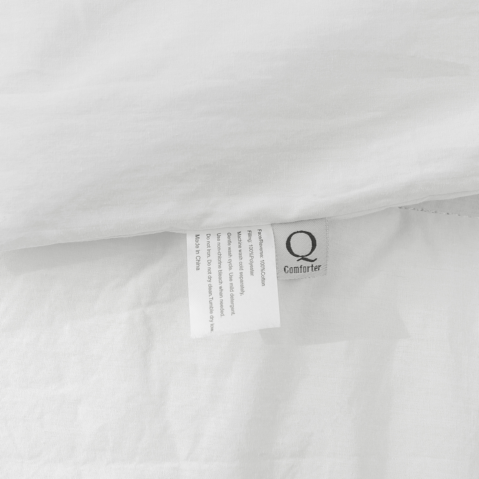Dreamaker 225TC Cotton Washed Comforter Set White (Queen,King) - Picture 19 of 20