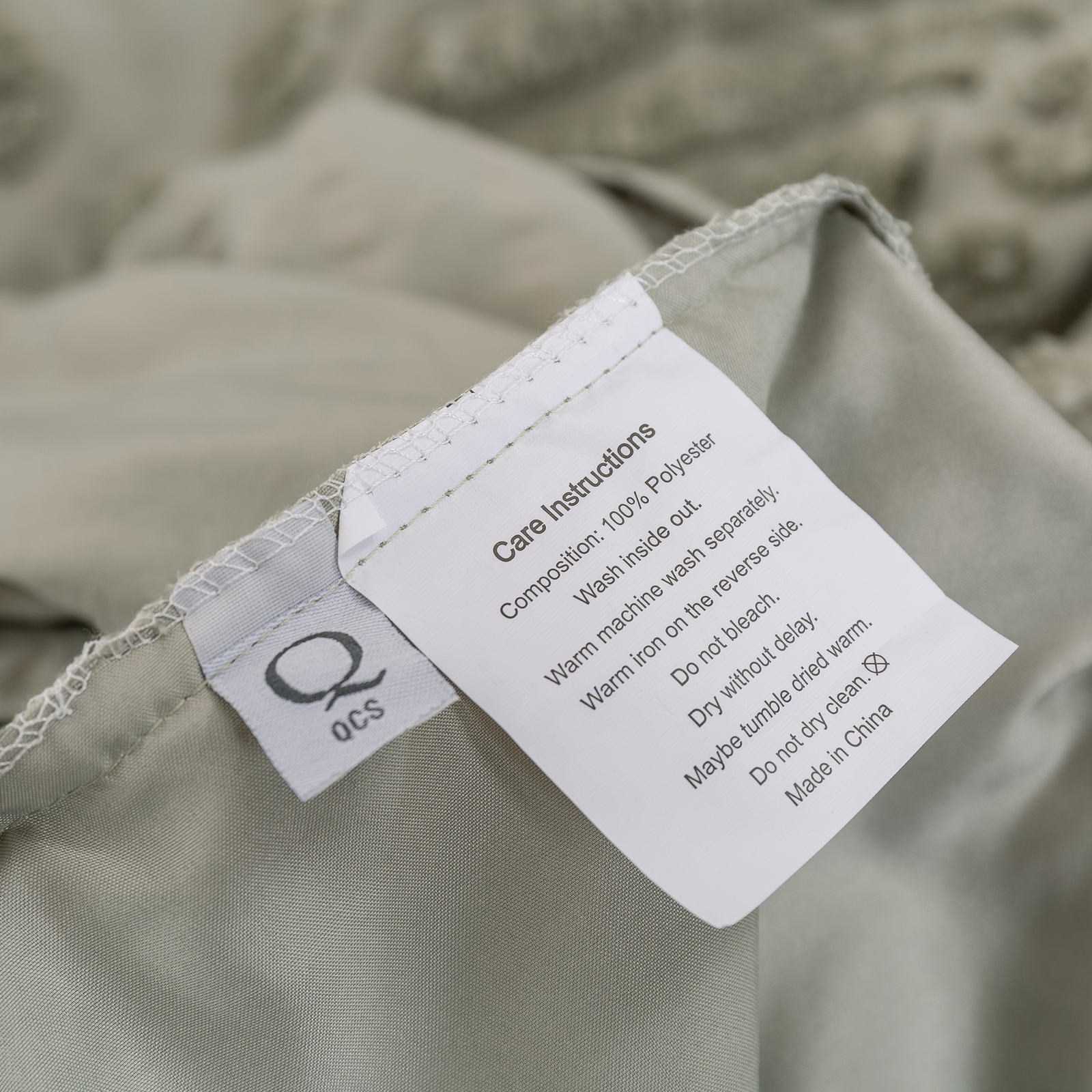 Dreamaker Fletcher Ultrafine Tufted Chenille Quilt Cover Set Sage - Picture 45 of 45