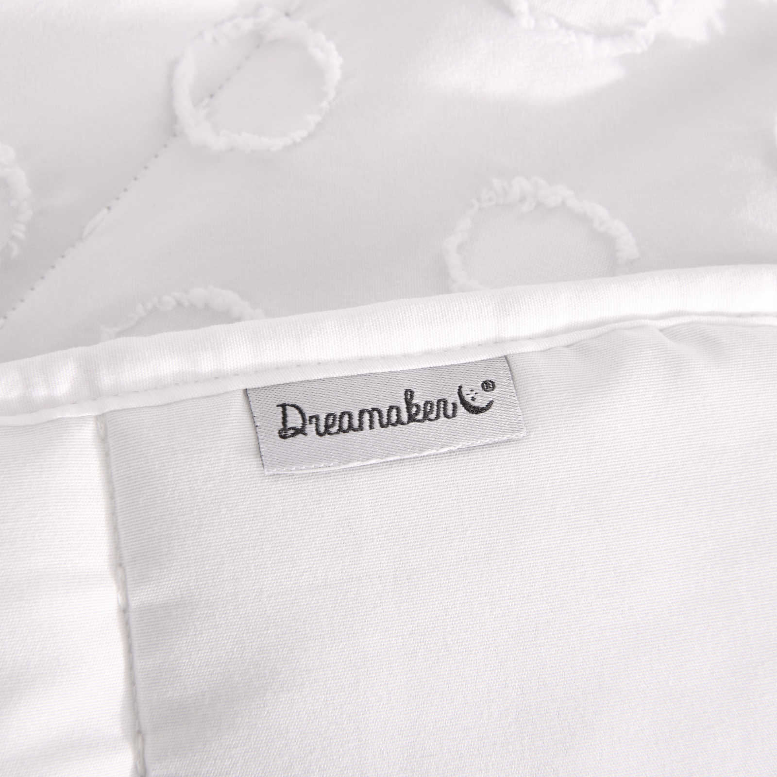 Dreamaker Haven Spot 6 Piece Comforter Set White - Picture 29 of 40