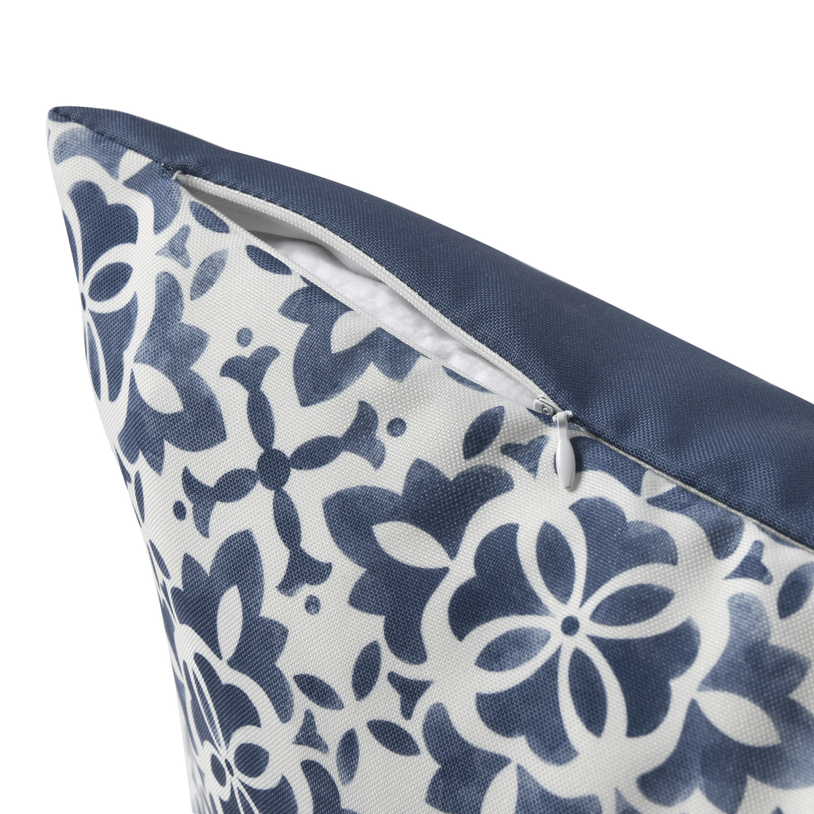 Vibes Morocco Printed Outdoor Cushion 50 x 50cm - Blue